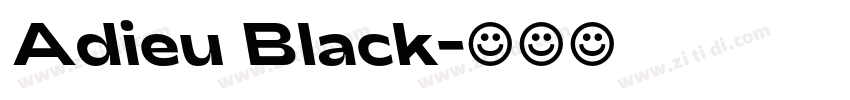 Adieu Black字体转换